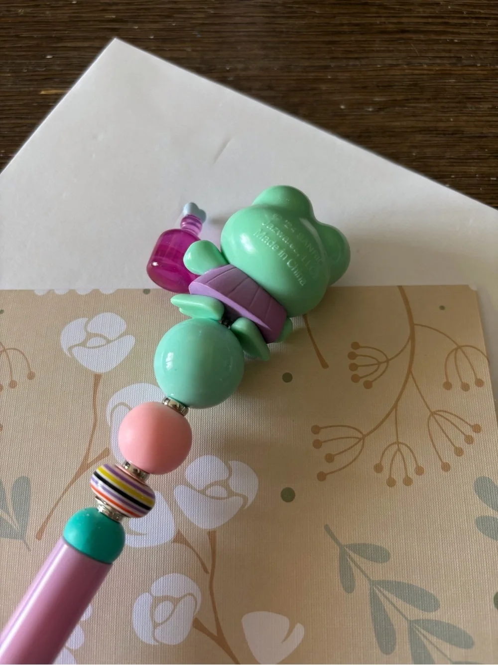 Sanrio Keroppi handmade beaded pen